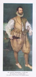 Sir Martin Frobisher (1538-1595), from British Adventure published by Collins, 1947